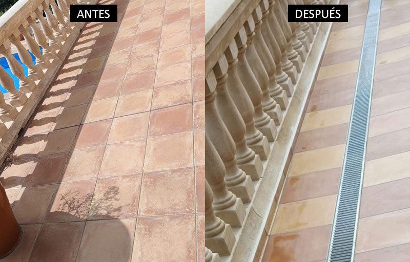 Instalación de Drenaje y Suelo de Terraza en Mallorca